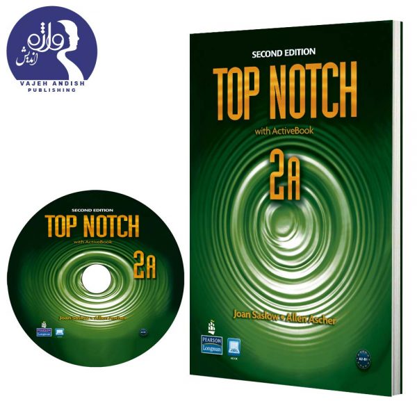 روی جلد و سی دی کتاب زبان Top Notch 2A ویرایش دوم