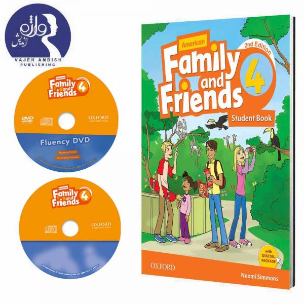 سی دی و کتاب زبان American Family and Friends 4
