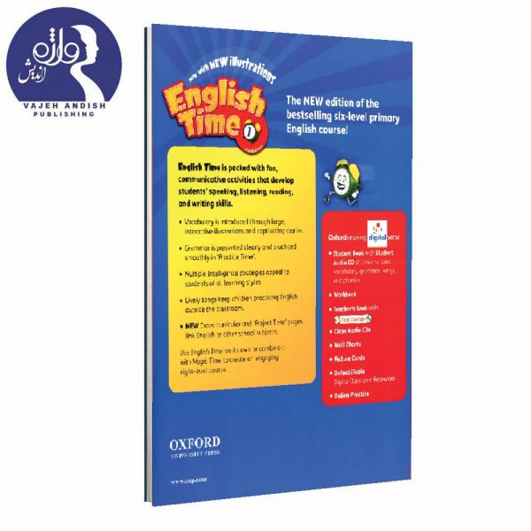 پشت جلد کتاب کار English Time 1