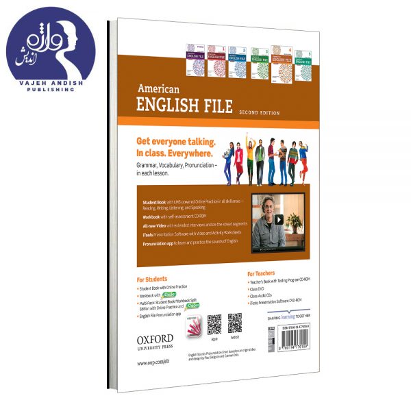 پشت جلد کتاب زبان American English file 4